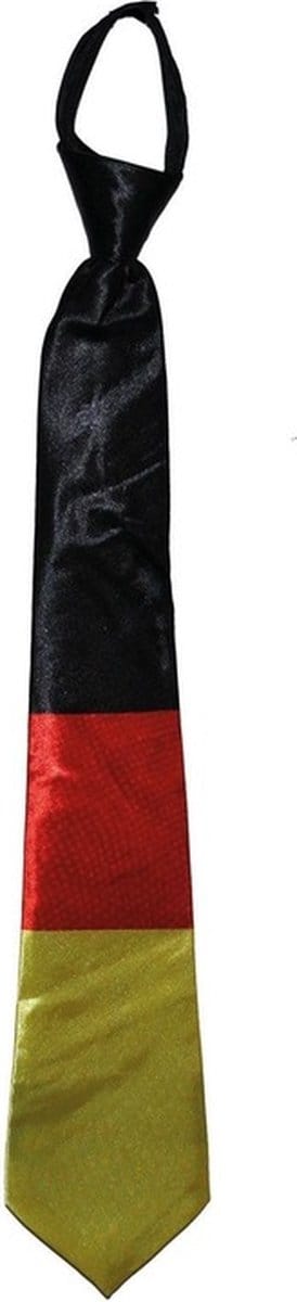 Carnaval verkleed stropdas in Duitse vlag kleuren - volwassenen - Oktoberfest - Supporters