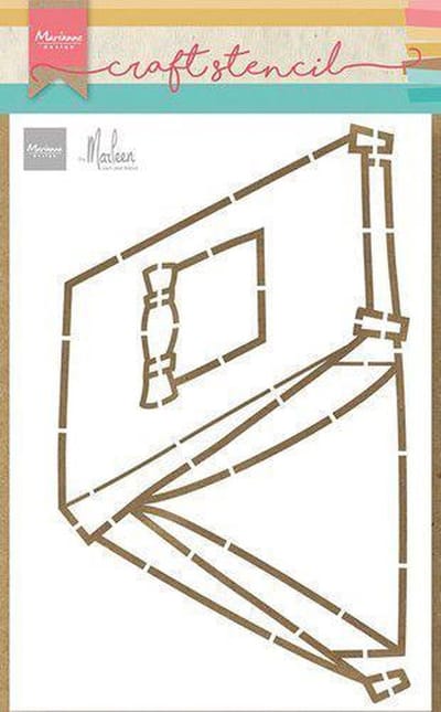 Marianne Design Craft stencil Tent van Marleen