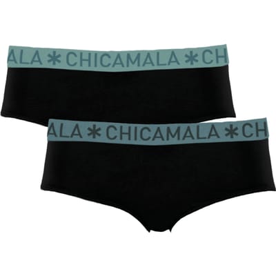 Chicamala – Dames Briefs – 2 Pack - Normale Lengte – Onderbroeken Dames – Lingerie – Dames Ondergoed – Kleding - 95% Katoen – Dames kleding