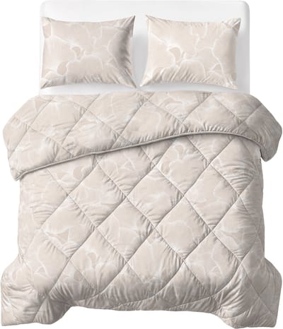 Sleeptime® 2 in 1 Dekbed zonder Overtrek Zeke - Wasbaar Dekbed - 200x220 - Beige