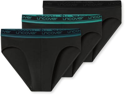 Uncover by Schiesser 3-Pack Rioslip Heren Onderbroek - zwart - UNCOVER Cotton