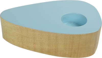 Fine Asianliving Japandi Kaarshouder Mangohout Handgemaakt Blauw