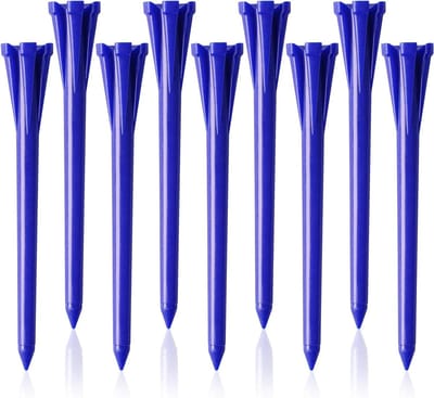 Golf Tees Plastic - Golf T-stukken Hout - Golfen Verbeteren - 5 Klauwen Ontwerp - 30 Stuks 70mm - Blauw