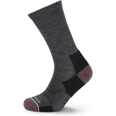LORPEN Merino Hike Light Crew Wandelsokken - Donkergrijs - Dames (34-37)