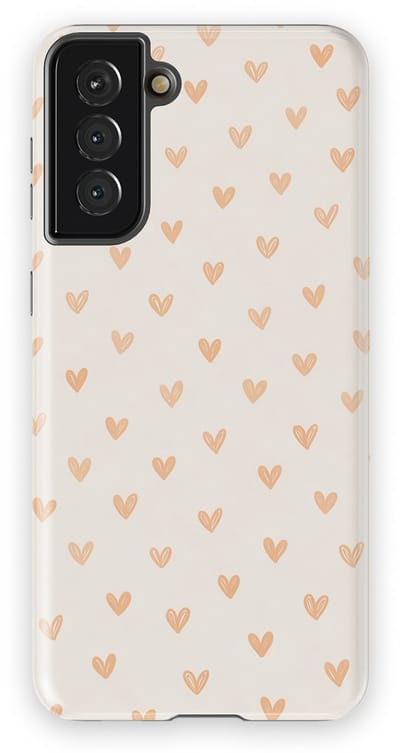 Tough Hoesje met Hartjes Samsung Galaxy S21 Plus | Little Love Tough Case Geschikt voor Mag | Hartjes Print Backcover Samsung Galaxy S21 Plus Blush Hearts