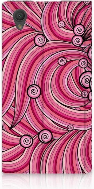 Sony Xperia L1 Bookcase Swirl Pink