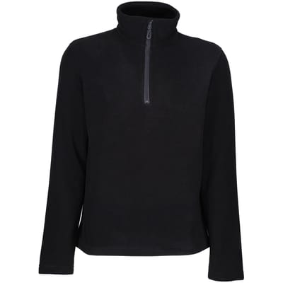 Regatta Heren Eerlijk Gemaakt Gerecycleerde Half Rits Fleece (Zwart)