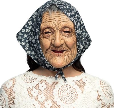Boland - Latex masker Oude vrouw - Volwassenen - -