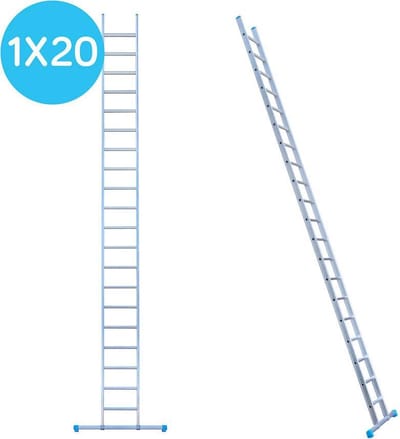 Eurostairs Ladder enkel recht 1x20 sporten