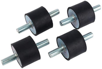 4 Stuks Trillingsdempers Rubber Bevestigingsrubbers voor Compressoren en Motoren