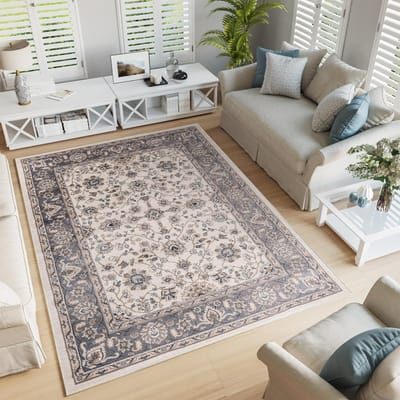 Tapiso Colorado Vloerkleed Beige Woonkamer Oriental Tapijt Maat- 120x170