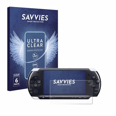 Savvies - Screenprotector voor Sony PSP 3000 - Folie Beschermfolie transparant 6 Stuks