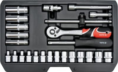 Gereedschapsset 1/4 Inch, 25 Delig