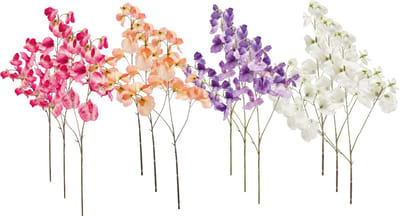 Emerald - Kunstbloem Pronkerwt 75cm - Set van 12 - Kunstplant voor binnen