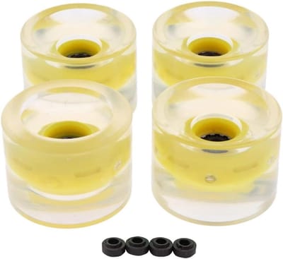 Reserve wielen - Skate wielen - Recreatief skateboarden - Zacht en comfortabel - 4 stuks 60mm - Kleurrijk