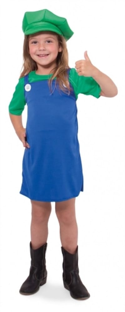 Folat - Groen Super Loodgieter Pakje voor Meisjes (116-134)