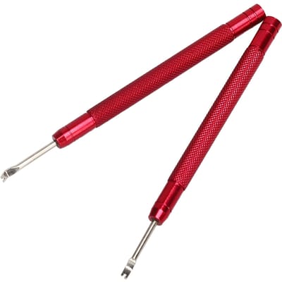 2 stuks Horloge Wijzers Verwijderaar Hefboom Minuut Seconde Wijzer Verwijderaar Trekkertje Horloge Reparatie Gereedschap Rood red