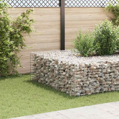 vidaXL - Gabion - plantenbak - verhoogd - kubus - 60x60x60 - cm - staaldraad