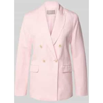 regular fit blazer van linnenmix met viscosemix met viscose