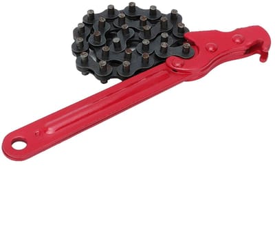 BRENZOOS- Kettingmoersleutel - Verstelbare Ketting - Oliefilter Sleutel - Multifunctionele Verwijderaar - Antislip Handgreep - Duurzaam Aluminium Legering - Oliefiltersleutel