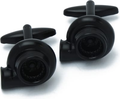Manchetknopen - Auto Turbocharger Zwart Donker Metaal