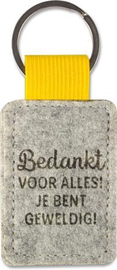 Sleutelhanger Bedankt
