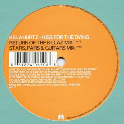 12-inch Plaat KILLAHURTZ - Kiss For The Dying (Deel 1) AT018 Audio Therapy 2005 VK Dans & Electronica Gebruikt white