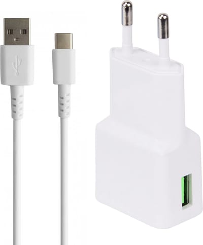Usb Stekker + usb C Kabel - 1 Meter - Oplader voor Galaxy S8 S9 S10 S20 S21 S22 S23 S24 S25 - Usb-C oplader