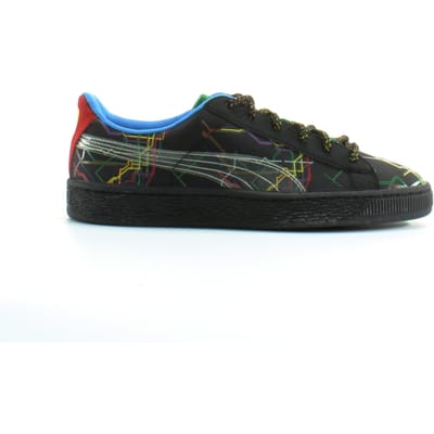 Puma Basket x Dee & Ricky Zwart Leer Heren Veterschoenen 361498 01