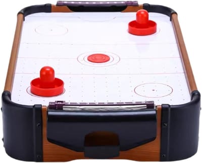Airhockey Tafel - Arcadespel Hout - Interactief Entertainment - Elektromagnetische Levitatie - 50 x 31.7 cm - Veelkleurig