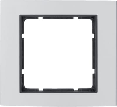 Hager 10113004, Aluminium, Wit, Kunststof, Schroefloos, Alle merken, Mat, 1 stuk(s)