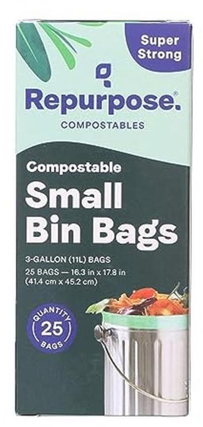 Kleine Composteerbare Prullenbakken 3 Gallon - 25 Stuks Biologisch Afbreekbaar