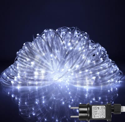 MUPOO lichtsnoer buiten en Binnen IP67 Waterdicht - 10M 100LEDS Koud Wit - Geheugen- 8 standen - Lage druk - kerstverlichting lichtslinger- kerstboomverlichting - voor buitenverlichting