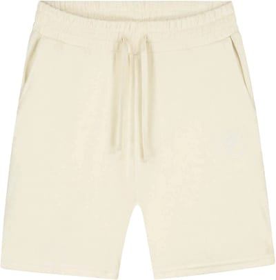 Malelions emblem towelling short in de kleur ecru.