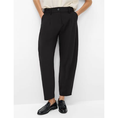 Brax Dames Plooibroek  Style MEGAN S BLACK, zwart, maat 34