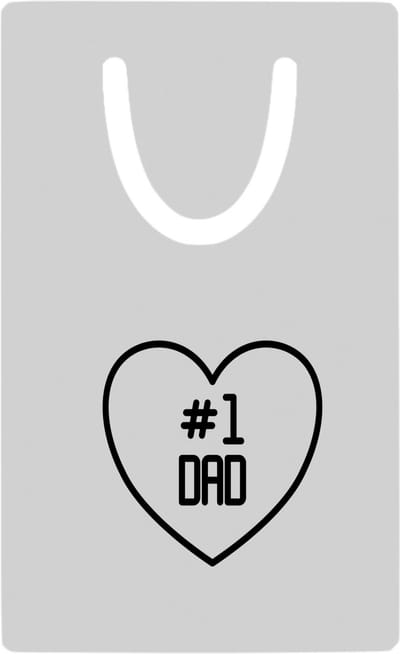 Hacebo® - #1 dad metalen boekenlegger - Papa - vader op nummer 1 - vader cadeautjes - vaderdag - verjaardag - geschenk - kado - vader artikelen Bladwijzer boekenleggers - 7.6 cm x 5cm