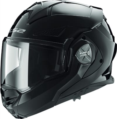 LS2 FF901 Advant X Solid Gloss Zwart Systeemhelm - Helm