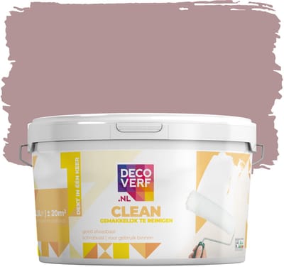 Decoverf clean muurverf vorstelijk roze, 2.5L