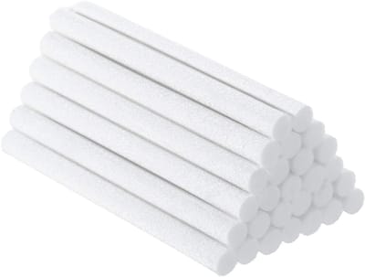 Ynkkvre - Luchtbevochtiger Filter Sticks -Set van 40 vervangende katoenen staaffilters voor luchtbevochtigers, 10 cm x 0,8 cm, navulstaafjes/filters/vervangende lonten voor Cool Mist-luchtbevochtigers, draagbare diffusers en USB-miniluchtbevochtigers