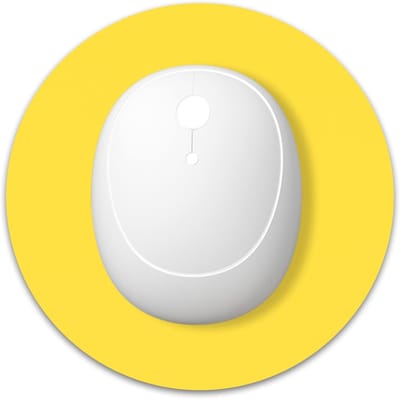 Kleine ronde muismat 15 x 15 cm met antislip rubberen ondergrond, waterdicht en ideaal voor laptops, thuiskantoor en kinderen