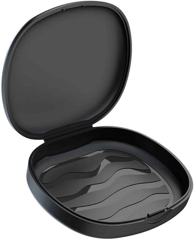 longziming -Opbergdoos voor Tandenbitjes – Draagbare Retainer Box – Beschermdoos voor Nachtbitjes, Beugels en Kunstgebit – Geschikt voor Volwassenen en Kinderen – Zwart