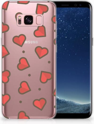 Samsung Galaxy S8 TPU bumper Hearts