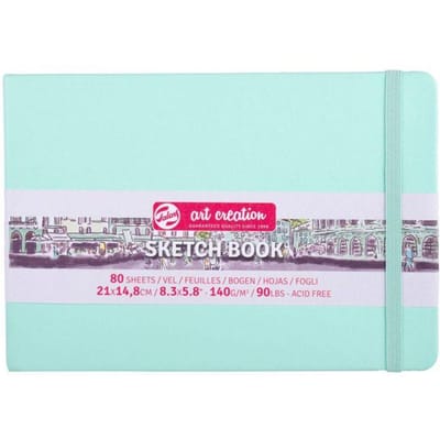 Talens Art Creation schetsblok 21x14,8cm - 80 vellen - turkoois