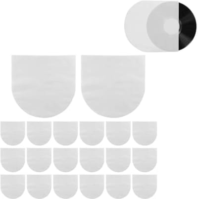 100 Stuks Vinyl Record Binnenhoezen - Antistatische en Slijtvaste Bescherming voor 7 inch Platen