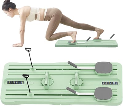 Pilatesplank - Buikspiertrainer Core Board - Full Body Training - Multifunctioneel Trainingsapparaat - 105 x 40 cm - Groen