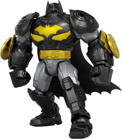 DC Premier 16,5 cm Grote Armored Batman Actiefiguur - met Schijfwerpfunctie en 8 Geluiden en Lichteffecten