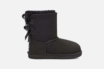 UGG® Bailey Bow II-laars voor kinderen  in Black, Maat 33.5, Dubbelzijdig
