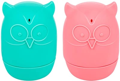 Eddy Toys Squeeze & Squirt Badspeeltjes - Uilvormige Speelfiguren - 2 Designs - Knijpen en Spuiten - Geschikt voor Baby's en Peuters - Afmeting Ø5x8 cm - Kunststof - 3-12 Jaar - Groen en Roze