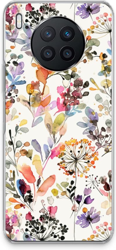 Case Company® - Hoesje geschikt voor Huawei Nova 8i hoesje - Wilde grassen - Soft Cover Telefoonhoesje - Bescherming aan alle Kanten en Schermrand