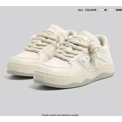 Herenschoenen Retro Koppel Broodschoenen Ins Super Hot All-Matching Sport Casual Borad Schoenen Lente 40
